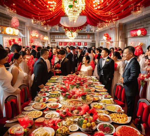 双喜临门盛宴，婚礼满月庆典大放异彩