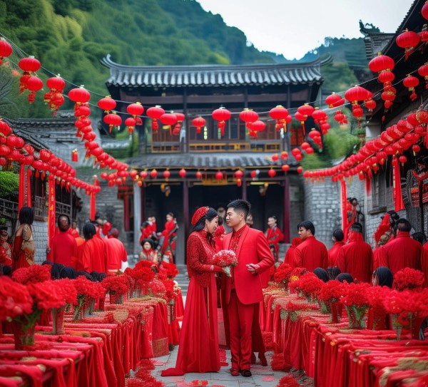 传承红色印记，东阿县鱼山镇安平村特色婚典习俗