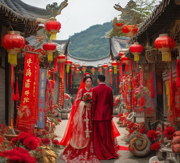 绵三台传统婚礼风情，浪漫之旅中的古韵传承