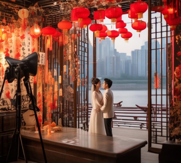 汉区摄影工作室，爱在镜头，定格武汉婚纱照记忆之旅